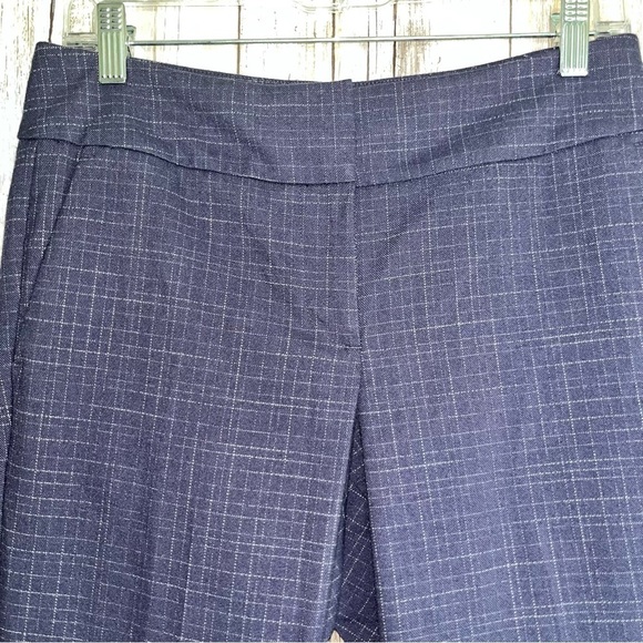 Ann Taylor Navy Pinstripe Straight Leg Pants - Picture 3 of 6